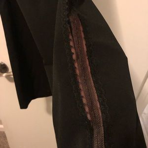 Black lace pants